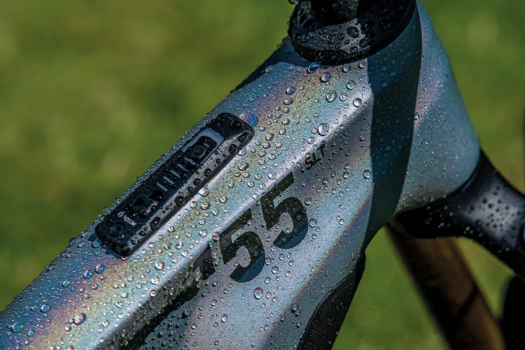 Bike frame being coated with ceramic coating